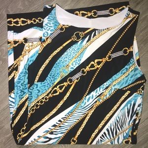 Cache Chain Leopard Dress